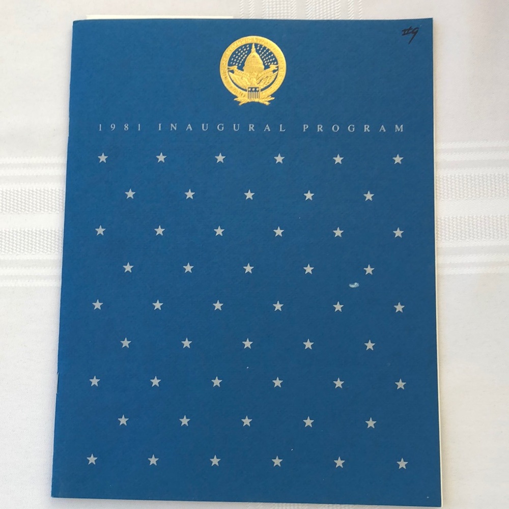 USA Presidential Inaugural Program 1981 Ronald Reagan